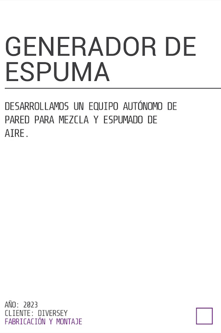 GENERADOR DE ESPUMA